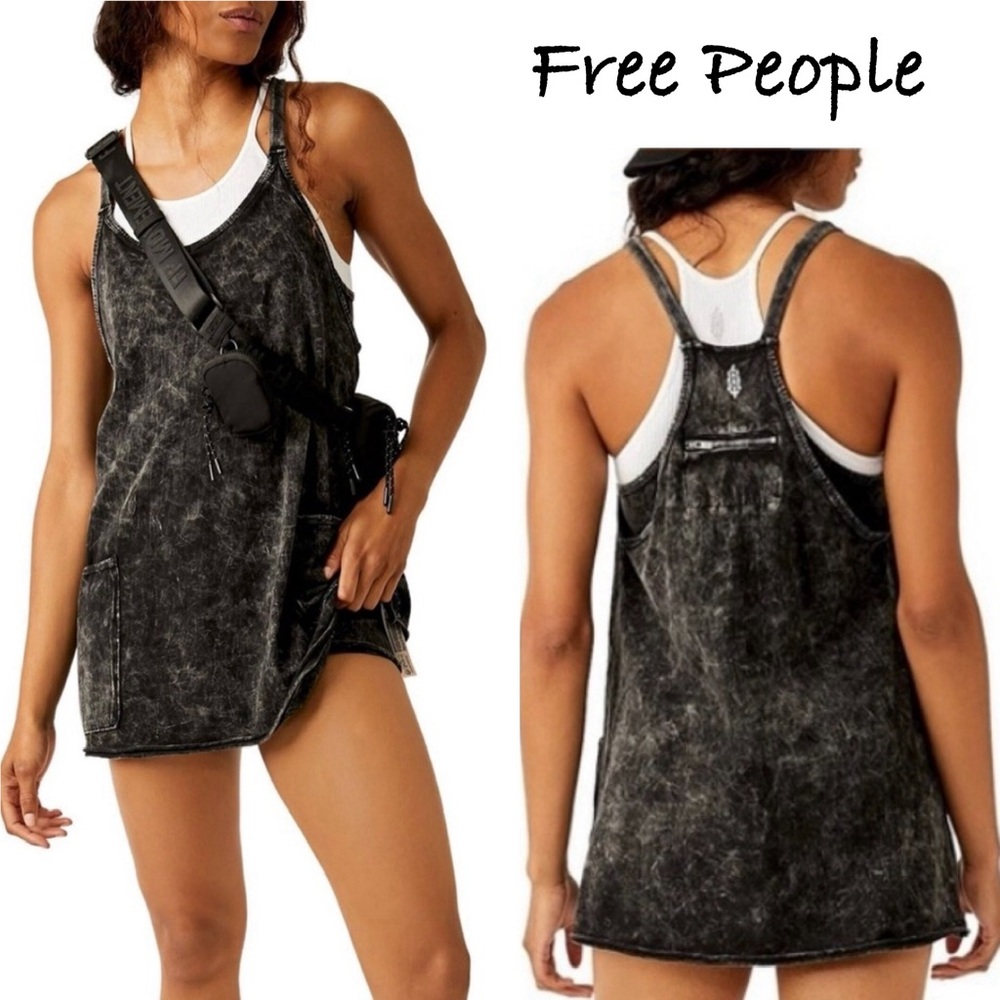 NEW Free People Movement Hot Shot Mini Dress in Tie Dye - Picture 2 of 12